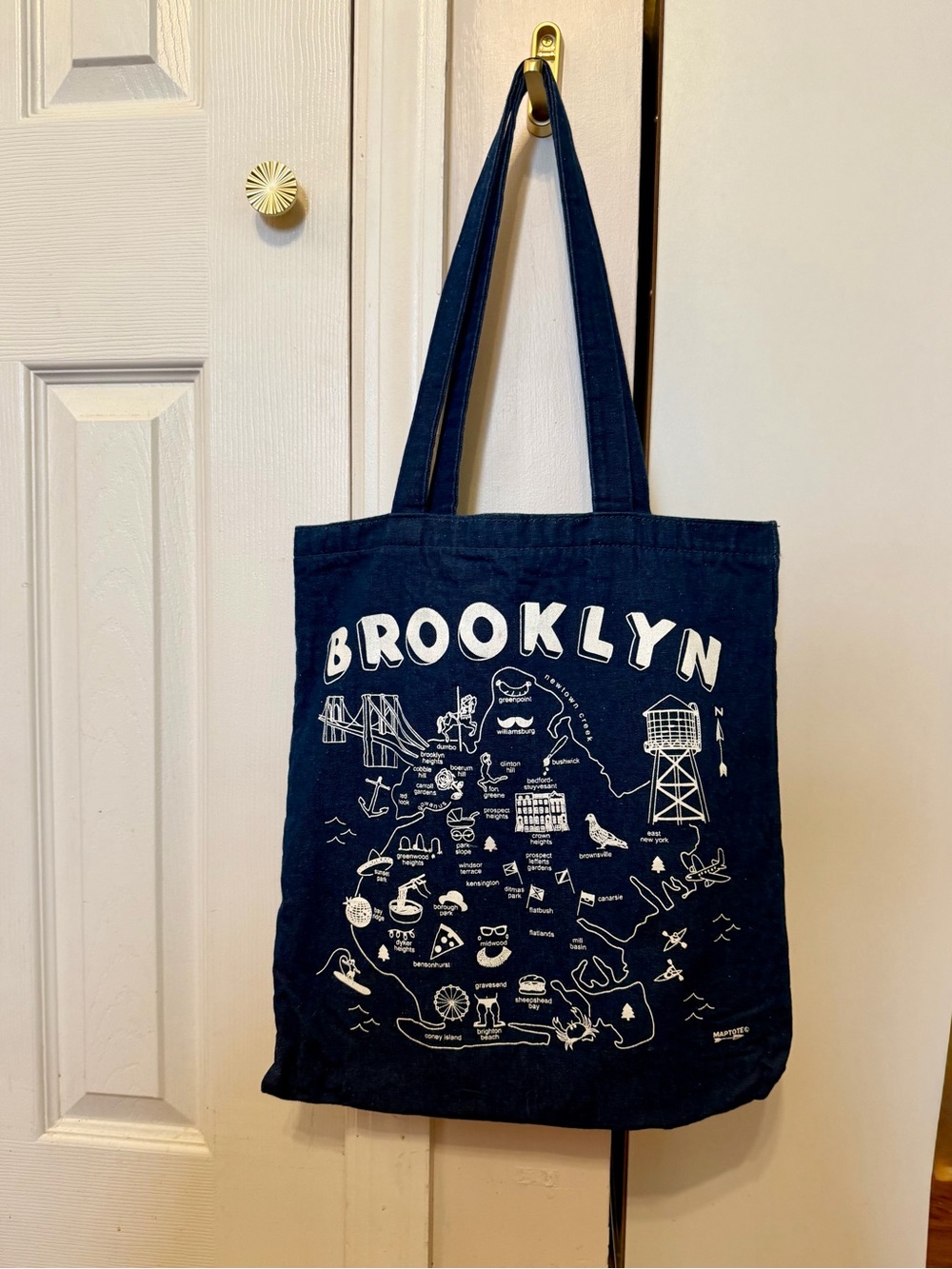 Brooklyn Navy Canvas Tote Bag